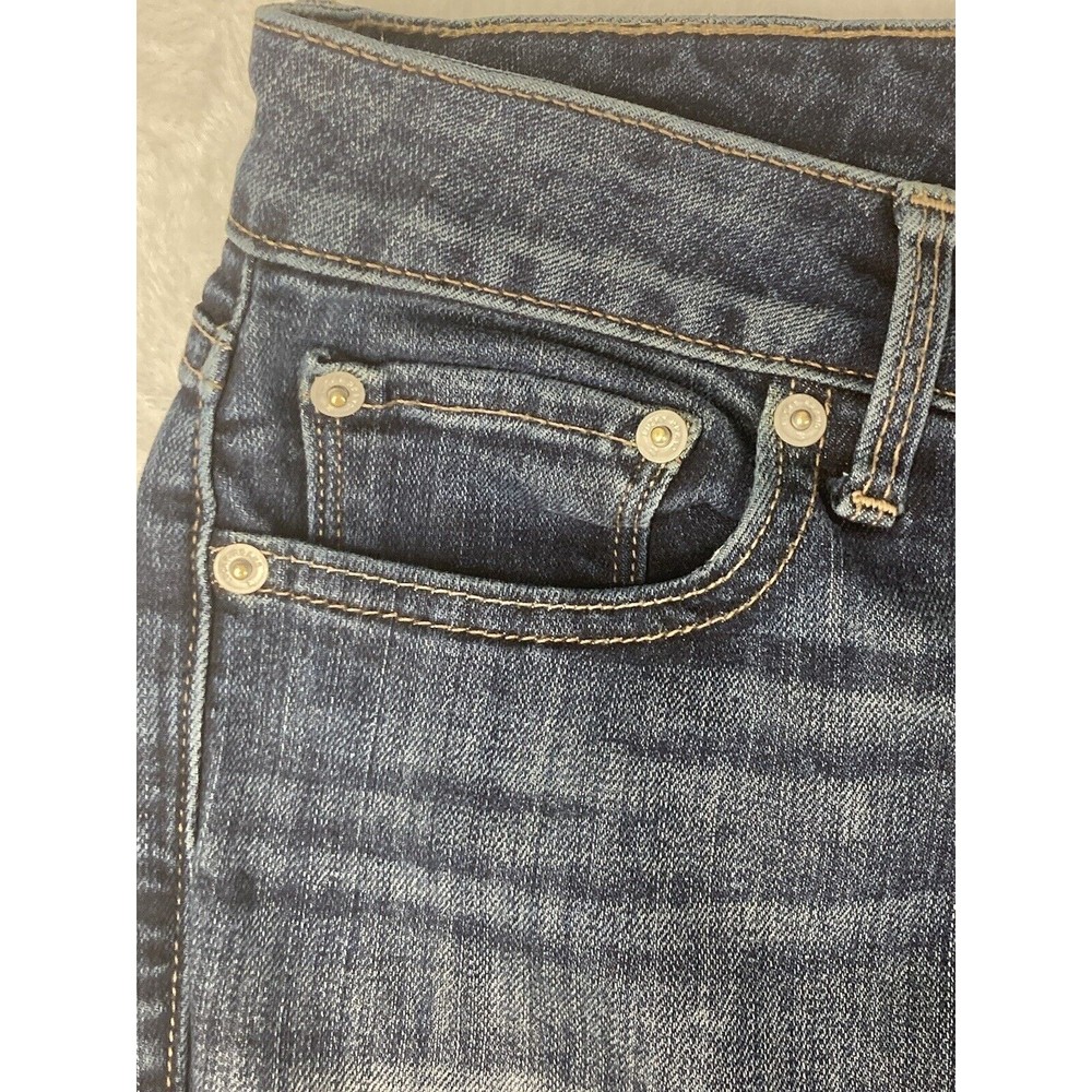 Lucky Brand Lolita Crop Low Rise Raw Hem Jeans Womens Blue Size 29 - Picture 5 of 16
